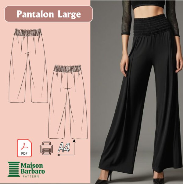 Patron du Pantalon Large