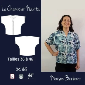 Présentation du patron de couture du chemisier pour femme